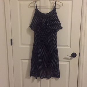 Black and white polka dot dress